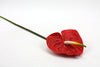 Anthurium Large Artificial Flower Stem - Red 68cm Real Touch