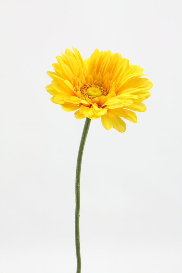 Gerbera Artificial Flower - Yellow 62cm