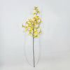 Dancing Orchid Artificial Flower Spray - Yellow  73cm