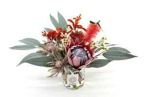 Small Pink and Red Artificial Native Flower Arrangement