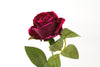 Velvet Rose Artificial Flower Stem - Cerise 50cm