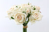Small Cici Rose Bunch Ivory Real Touch 20cm
