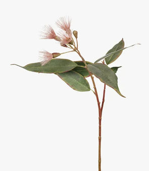 Eucalyptus Flowering Pink Native Artificial Flower Spray 53cm