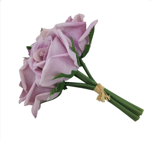 Hilda Rose Bunch Lavender Real Touch 20cm