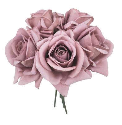 Kaisa Rose Bunch Dusty Pink Real Touch 30cm