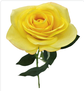 Rose Tessa Yellow Real Touch 63cm