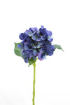 Hydrangea Artificial Flower Stem - Blue 49cm