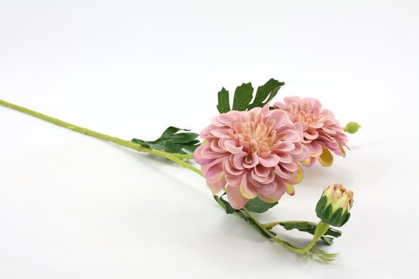 Dahlia Artificial Flower Spray - Dusty Pink 60cm