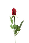Artificial Rose Bud Red 56cm Real Touch