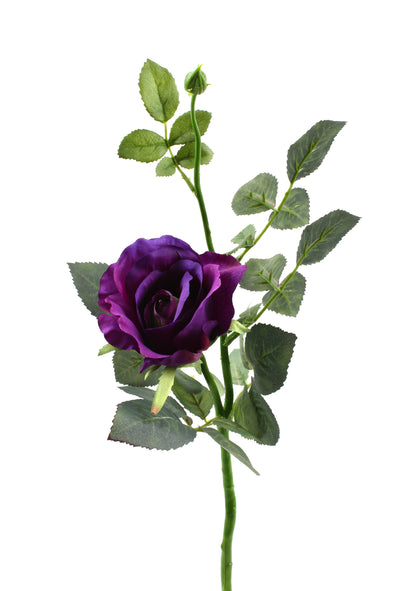 violet artificial alice rose stem