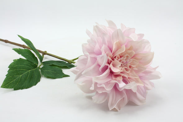 Dahlia Large  Artificial Flower With Curl Petals - Pink Lilac 62cm