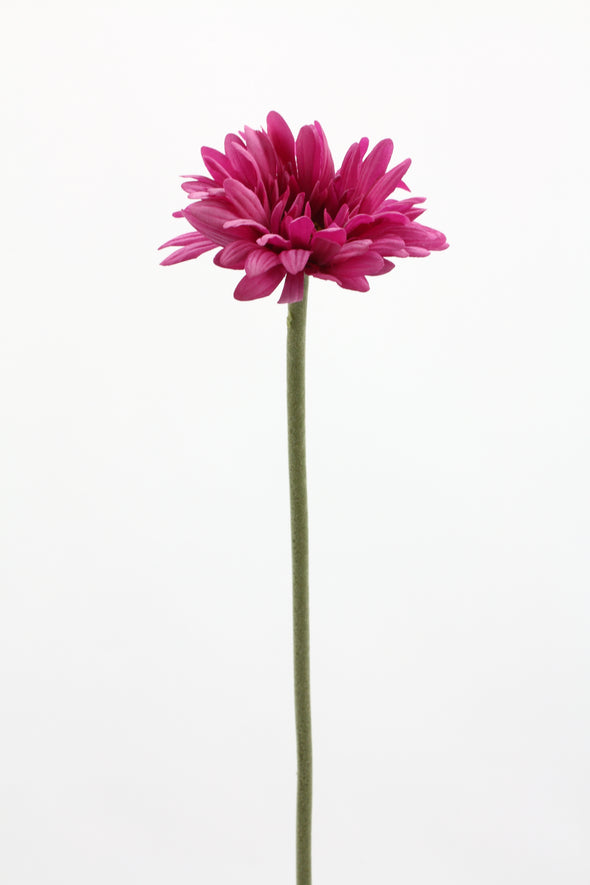 Gerbera Real Touch Artificial Flower - Magenta 60cm