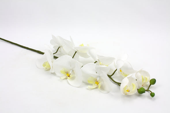white artificial orchid flower stem