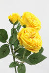Louis Rose Artificial Flower Spray- Yellow 60cm