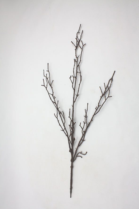 Artificial Willow Twig Branch Spray Dark Brown 65cm