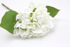 Hydrangea Real Touch Artificial Flower Stem - White 47cm