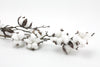 Cotton Artificial Flower Spray - White 71cm