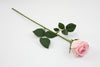 Rose Half Bloom Pink 55cm Real Touch