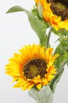 Sunflower Artificial Flower Spray Yellow 88cm