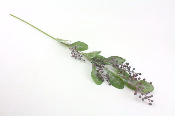 Berry Leaf Long Spray 80cm